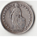 1916 - SVIZZERA 1 Franc 1914 Argento Standing Helvetia MB